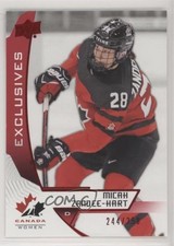 2019 Upper Deck Team Canada Juniors Exclusives 244/250 Micah Zandee-Hart #59 0c4