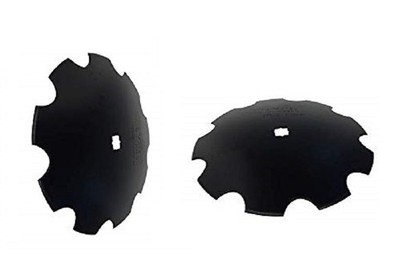 2 of 20'' Notched Disc Harrow Blade Dual-Punched 1-1/8'' Square 7 Gauge 4.5 MM