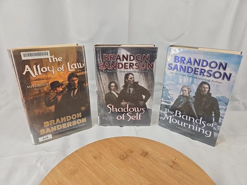 Mistborn Series Lot of 3 by Brandon Sanderson – 1st Edition HCDJ