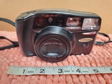 VTG 1990s Samsung Maxima Camera Zoom 105 35mm Point Shoot Super Macro ESTATE