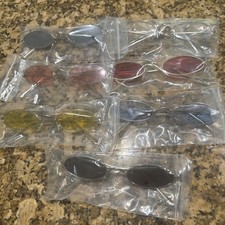Vampire/Steampunk Costume Glasses, 7 Pairs Multi Colored No Duplicates