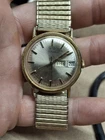 Timex Mercury 1979 Gold Tone Mens Vintage 1970s Mechanical Handwind Watch Retro