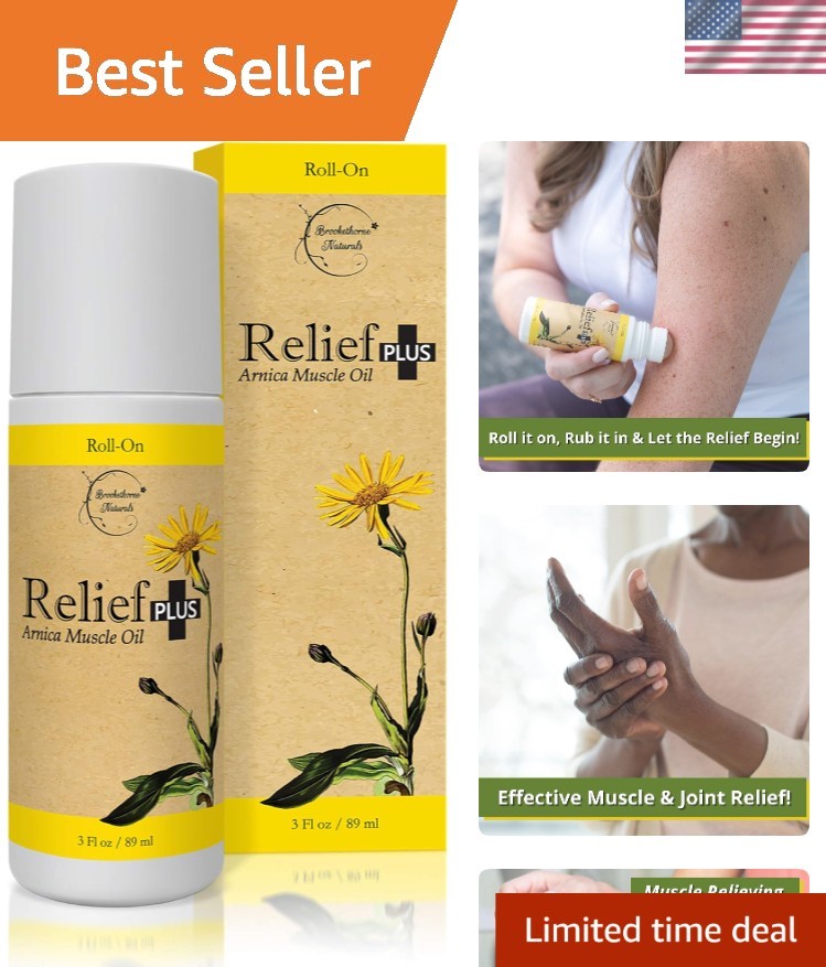 Cooling Menthol Roll-On Muscle Oil - Natural Relief with Cypress & Eucalyptus