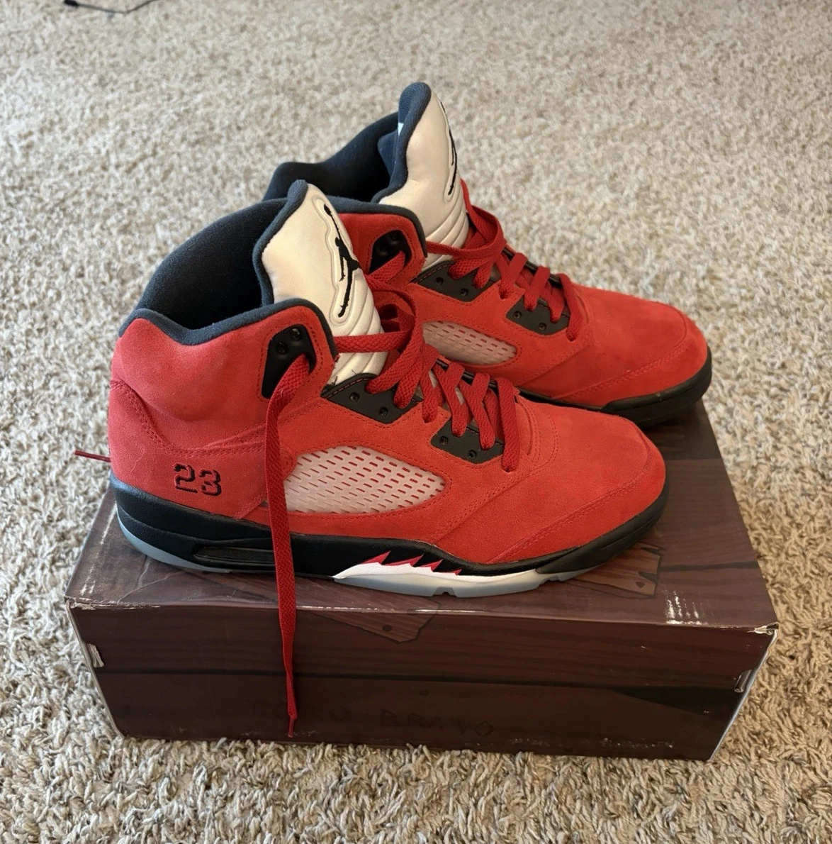 Jordan 5 Retro Red Suede for Sale | Authenticity Guaranteed | eBay