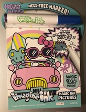 Hello Kitty Imagine Ink Coloring Book Full Size Mess Free Marker and game book