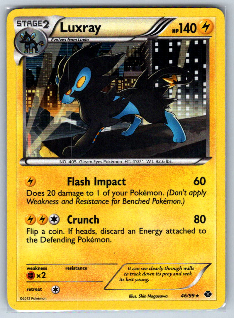 Luxray Holo Rare Next Destinies 46/99 LP
