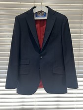 SuitSupply Men's Vitale Barberis Canonico Wool Blazer Solid Navy EUR 48, US M