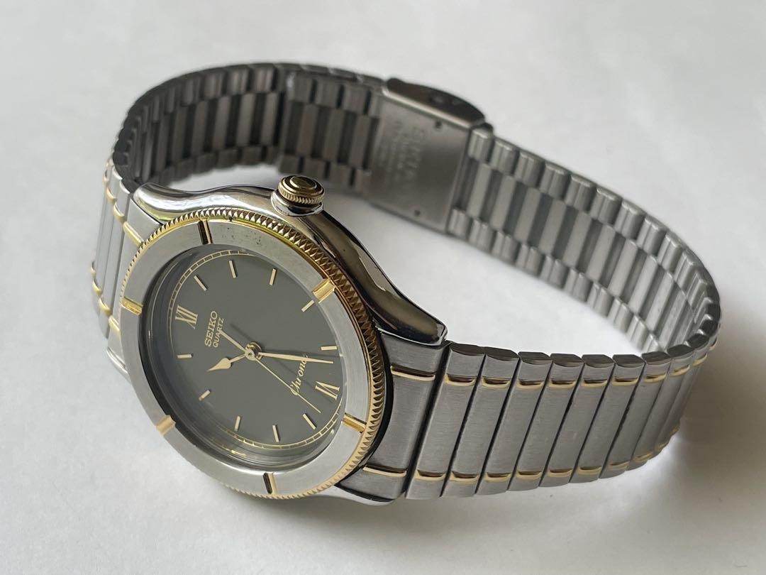 時計 SEIKO CHRONOS QUARTZ 9021-6040 SUWA Seiko Chronos 9021 6040 Quartz Watch Suwa Silver Dial 33mm