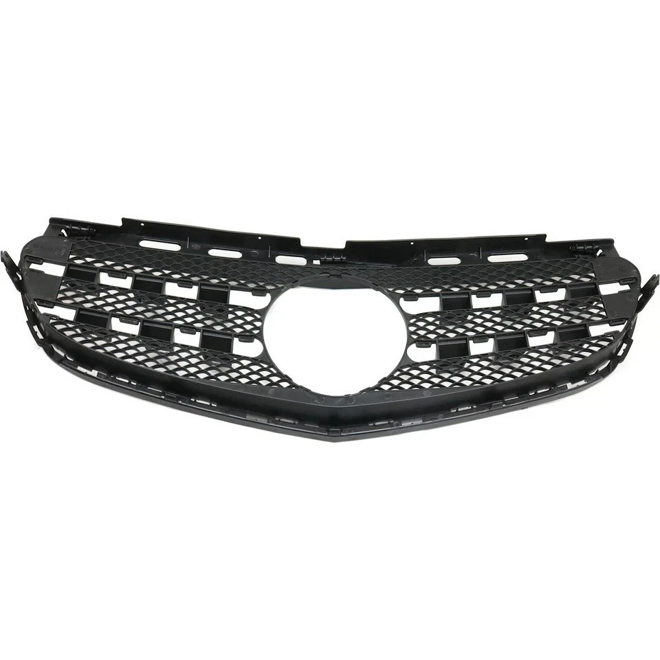 Textured Black Shell and Insert For 2014-2016 Mercedes Benz E350 E400 Grille Foto 2 de 4