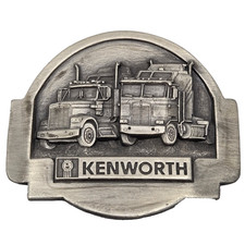 Kenworth Semi Truck Cabs Pewter Belt Buckle Tonkin Paccar Trucking Promo 1987