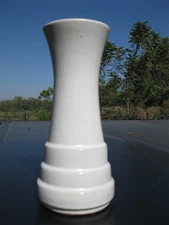 Pewabic off white matte pottery vase art deco Detroit 9" vintage