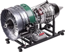 Jet Engine Model Kit Twin-Spool Turbofan Engine Model Kit That Works Metal Assem