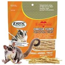 Exotic Nutrition Omega Yums Nutritious Treat for Small Pets 18 grams Pack of 1