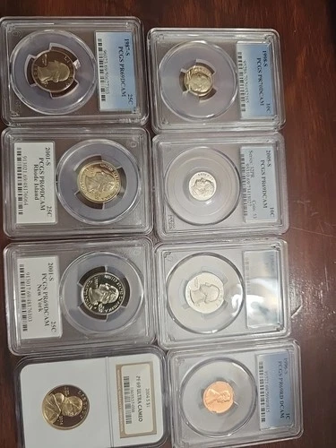 8 Decked US Coins NGC&PGCS Lot
