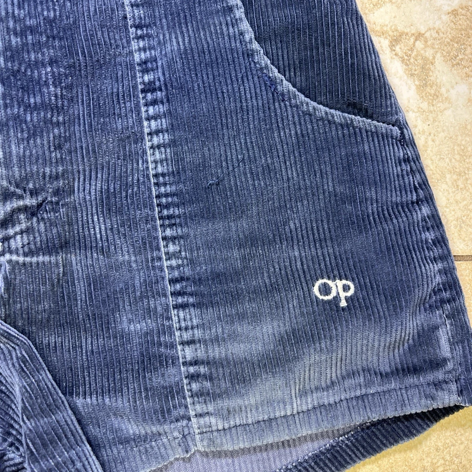Vintage OP Ocean Pacific Blue Corduroy Women’s Shorts Size S - Image 2 of 4