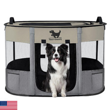 Rest-Eazzzy Dog Playpen Foldable Kitten Playpen Medium Dogs Portable Pet Puppy P