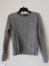 Polo Ralph Lauren Cable Knit Crew Neck Women's Sweater Size L