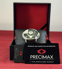 Swiss Precimax Men's Roosevelt PX16002 Black Leather Japanese Quartz Watch