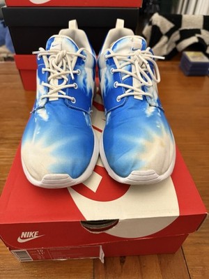 Nike Roshe run Blue White Low Top Sneakers 511881-114 Santa Monica US 10
