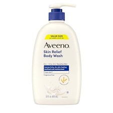 Aveeno Skin Relief Fragrance-Free Body Wash Oat Soothe Dry Itchy Skin 33 fl. oz