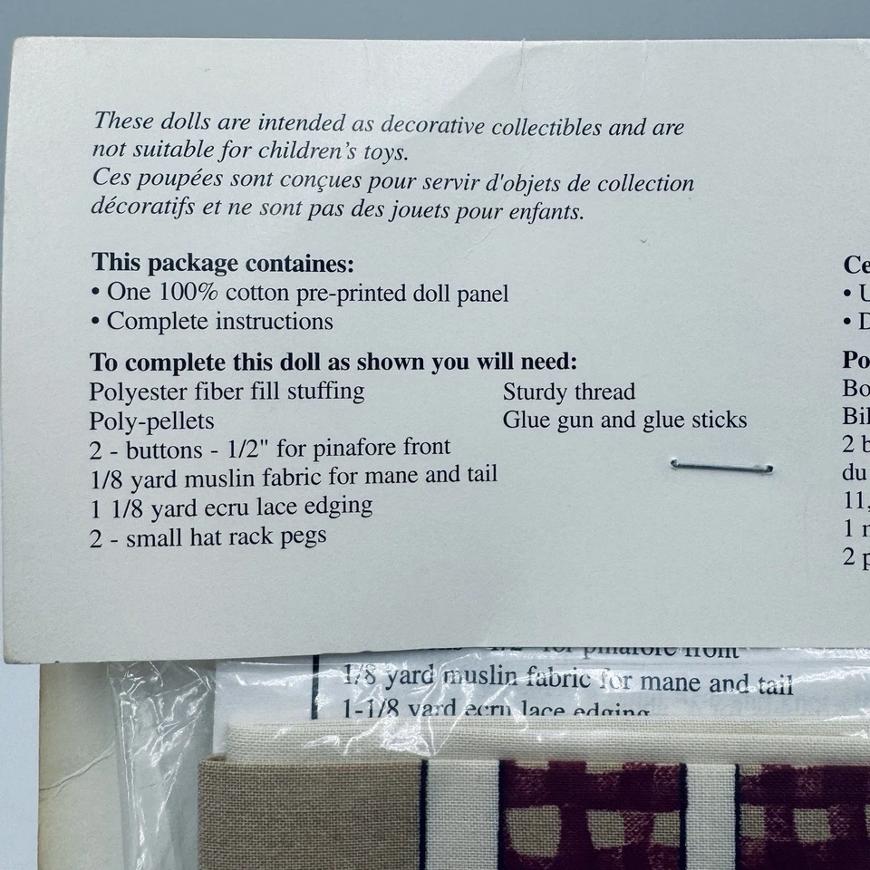 Vintage Daisy Kingdom Stitch N Stuff Ginny Giraffe Plush Doll Kit New - Image 3 of 3