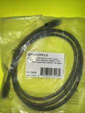 Cat6 Ethernet Patch Cable Network Internet Cord RJ45 Stranded UTP 24AWG 5' Black