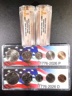1776-2026 P&D Semiquincentennial 250th Anniversary uncirculated 10