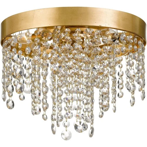 Crystorama WIN-613-GA-CL-MWP Winham Flush Mount Antique Gold - Picture 1 of 8