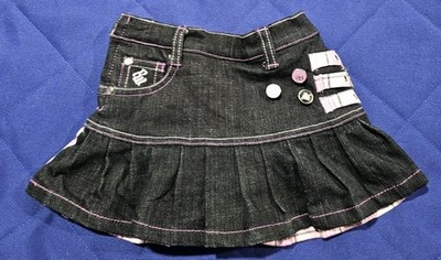 Vintage Roca Wear Skirt Size 18 Months Y2K School Of Roc