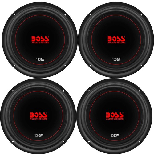 Boss Chaos Exxtreme 10" 1000W Dual Voice Coil 4 Ohm Car Audio Subwoofer (4 Pack) - Picture 1 of 6