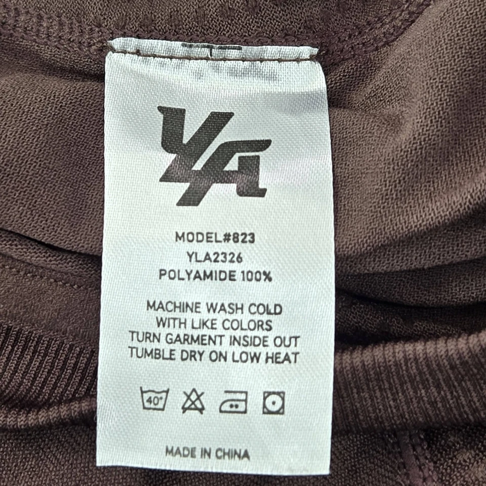 Camisa Youngla Hombre L Marrón 823 Ropa Activa Logo Manga Larga Foto 3 de 4