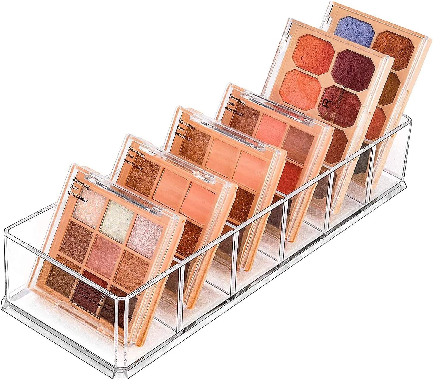 Acrylic Makeup Organizer 3 Section Vanity Countertop Cosmetic Storage