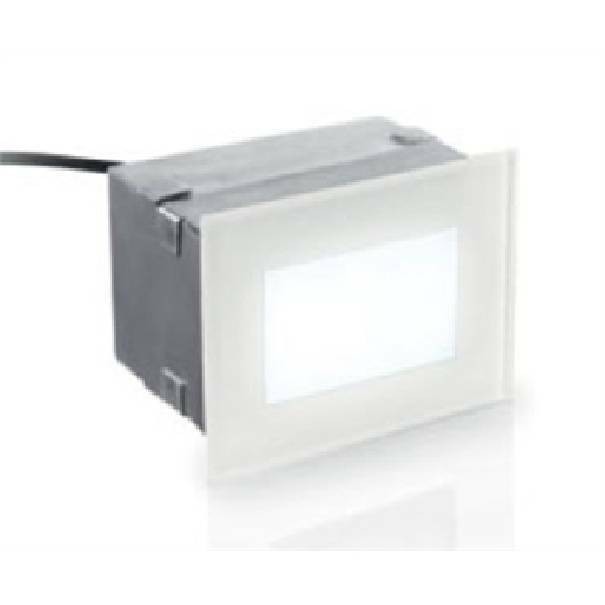 Lampada Incasso Parete LED Nobile per Esterni 2.7W Vetro Satinato