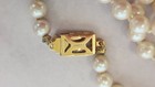 Vintage Monet Hand-Knotted Faux Pearl Strand Necklace with Ornate Box Clasp — photo 5
