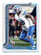 2025 Topps Chrome Tate Ratledge #383 Refractor Detroit Lions