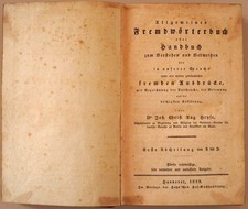 Buch 1829 Allgemeines Fremdwörterbuch oder H...