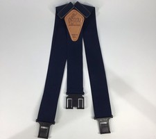 Suspenders Men's Pair Of Perry Navy Blue 2 One Size Made In The USA