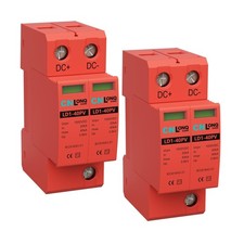 2P 40KA Voltage Surge Protector DC 1000V Solar PV Lightning Arreste... Fast Ship