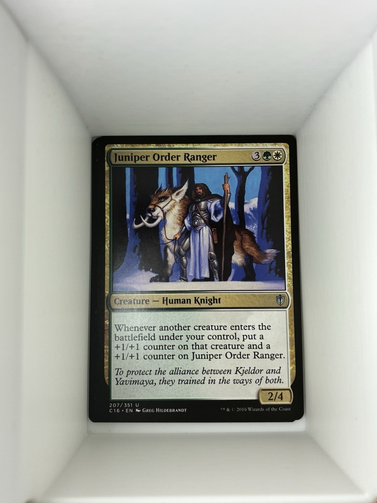 Juniper Order Ranger - 207 - Commander 2016 - Magic MTG. A11