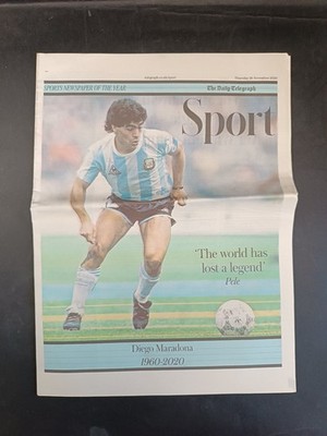 The Daily Telegraph Magazine (2020) MARADONA died lost a legend (Pele) 1960-2020