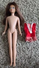 VTG BARBIES LITTLE SISTER 1963 MATTEL SKIPPER DOLL REDDISH BROWN HAIR w/SWIMSUIT