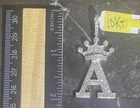 10KT GOLD DIAMOND A LETTER W/CROWN PENDANT GENUINE DIAMONDS 6.5 Grams 10K $1789