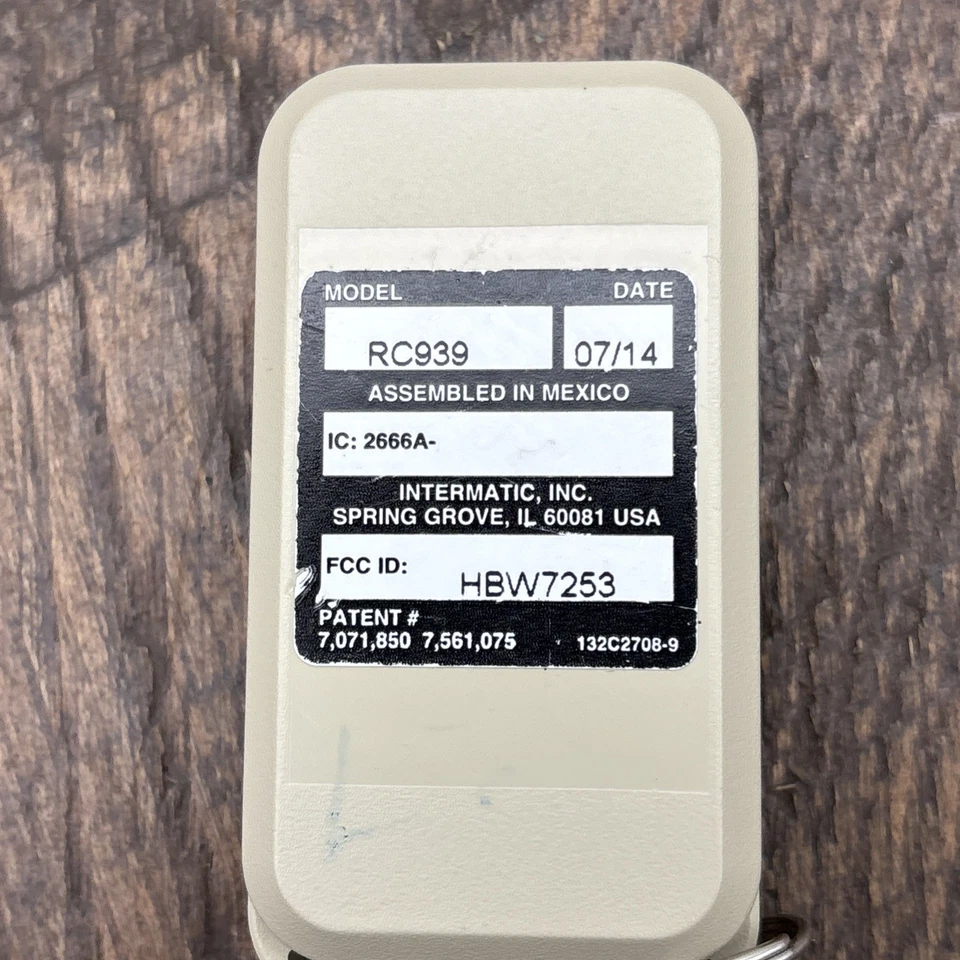 Intermatic remote model RC939. Works with Intermatic - Image 2 of 4
