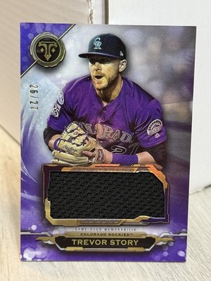 2019 Topps Triple Threads Single Jumbo Relics Emerald /27 Trevor Story