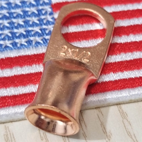 2-20pcs Heavy Duty Battery Lugs 2AWG 1/2" Ring Terminals Wire Crimp Connector US - Picture 8 of 8
