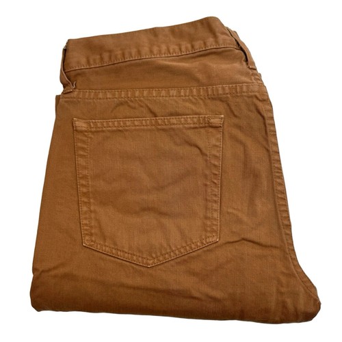 J Crew Jeans Mens 32x33 Brown Denim Pants 770 Straight Leg Outdoors Work Wear - Picture 4 of 11