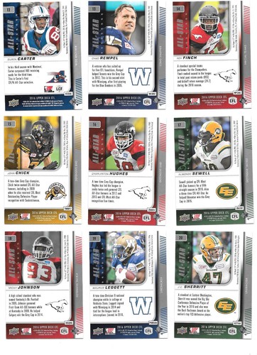 2016 Upper Deck UD CFL CFLPA All-Star Cards - You Pick, Choose - Picture 12 of 32
