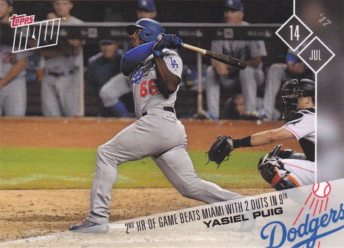 2017 Topps Now 351 Yasiel Puig