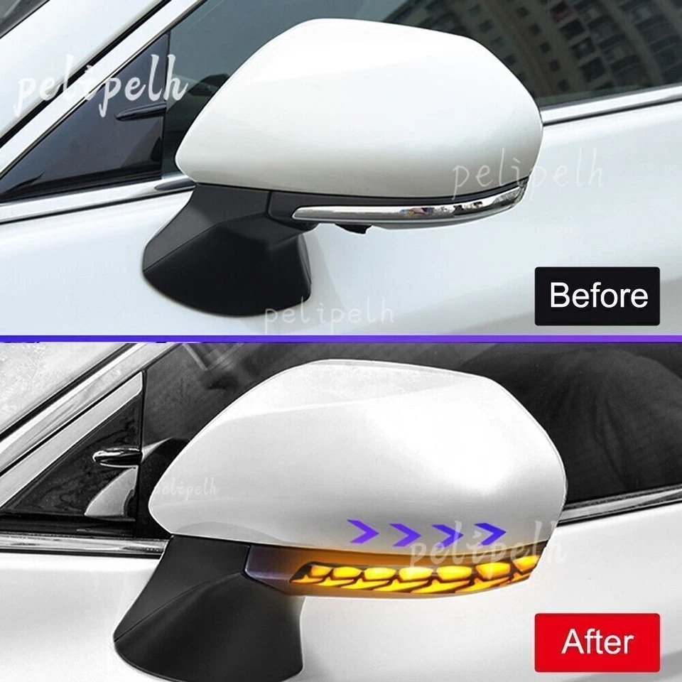 Luces LED de giro de espejo retrovisor lateral para Toyota Camry 2018-2023/C-HR 2016-2020 Foto 4 de 4