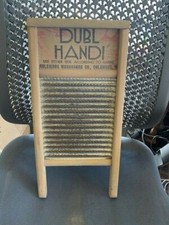 Vintage Dubl Handi Washboard Co Columbus Ohio Wash Board 18" X 8-1/2" EUC